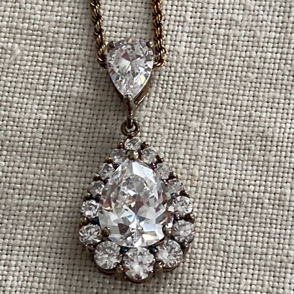 Stauer 925 Clear Pendant Necklace - Picture 11 of 13